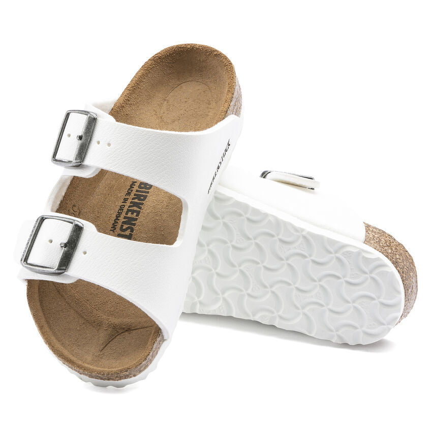 Birkenstock Kid's Unisex White Arizona Sandals