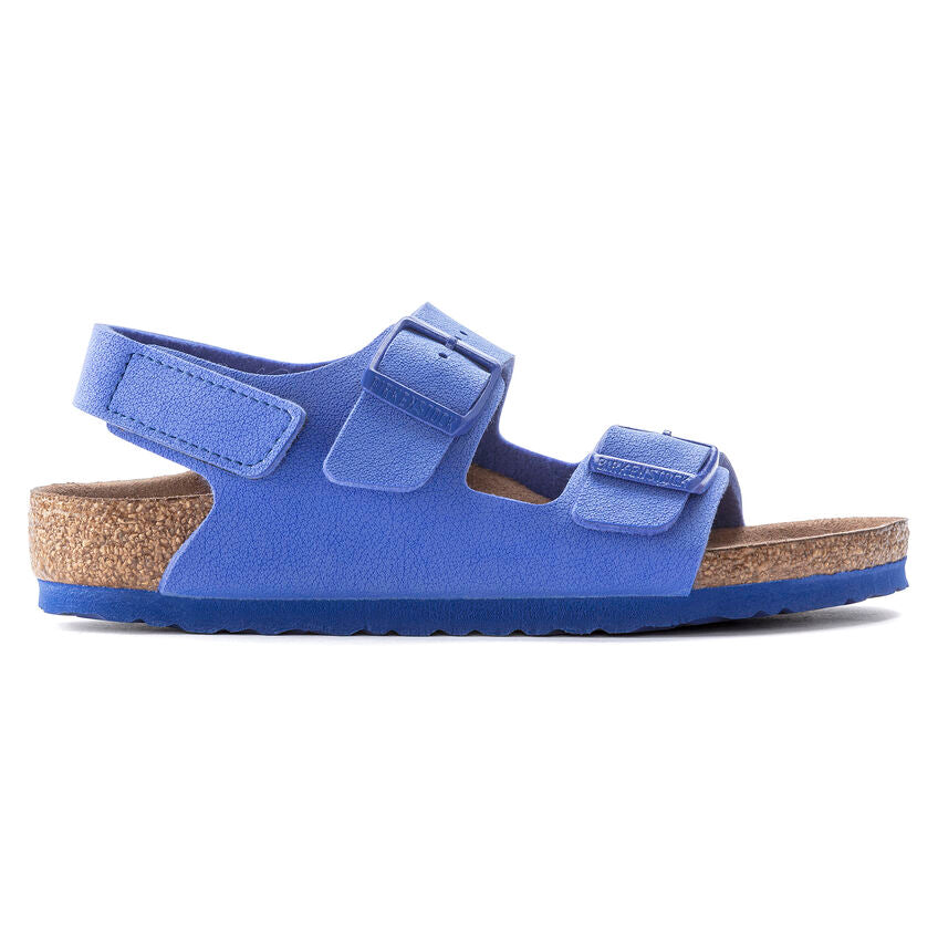 Birkenstock Unisex Kid's Electric Blue Birko-Flor Nubuck Sandals