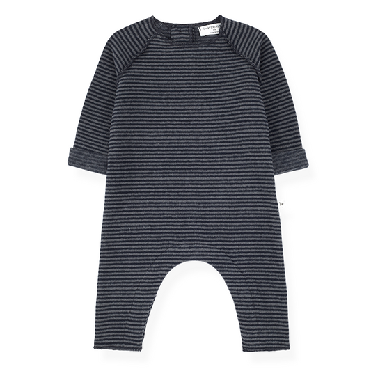 1+In The Family Baby Boy's Navy 'Laurent' Jumpsuit