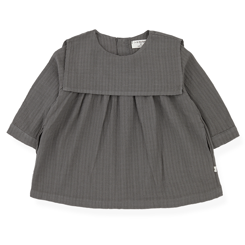 1+In The Family Baby Girl's Grey 'Melita' Dress