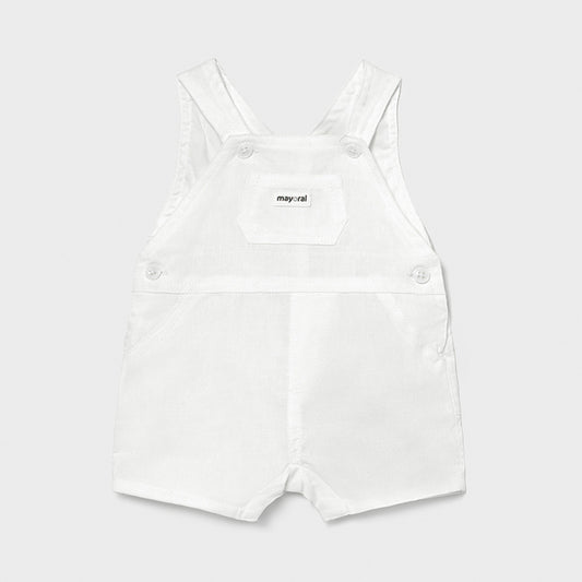 Mayoral Baby Boy's White Dungaree All-In-One