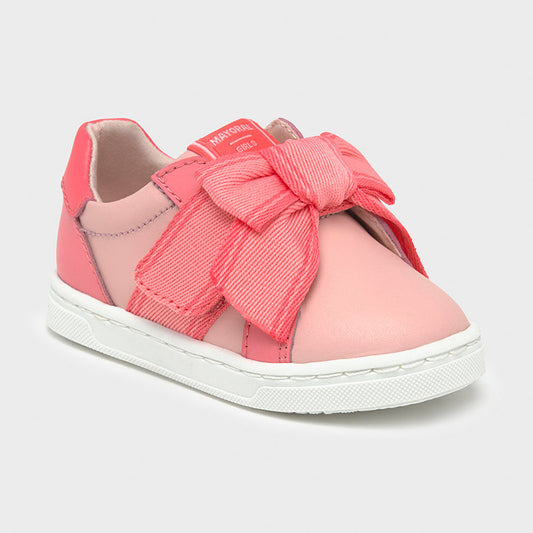 Mayoral Baby Girl's Coral Leather Trainers