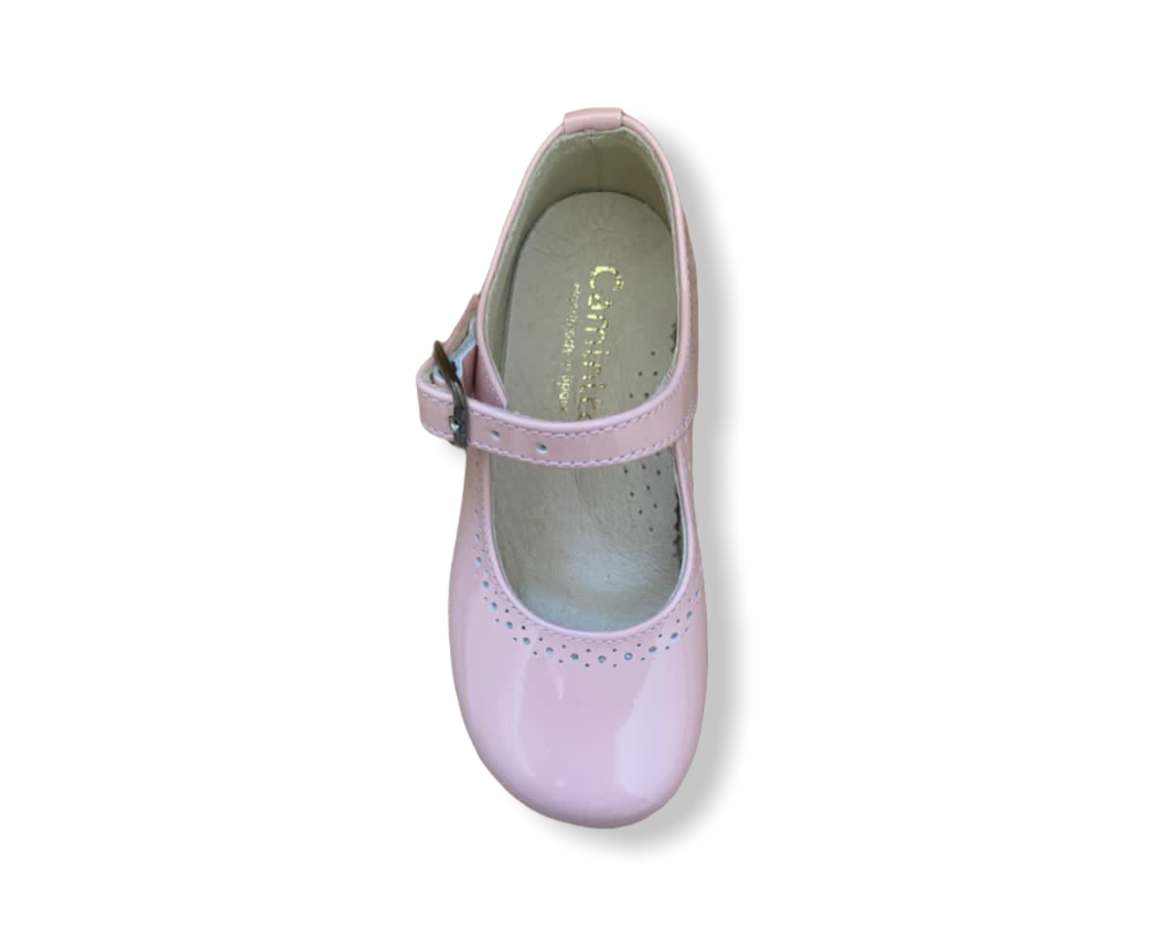 Caminito Pink Patent Leather Buckle Shoe