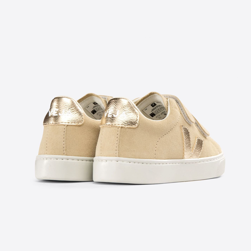 Veja Girl's Esplar Suede Almond Plantine Trainers