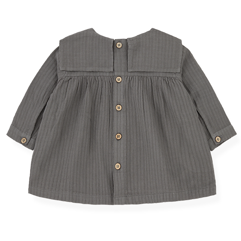 1+In The Family Baby Girl's Grey 'Melita' Dress