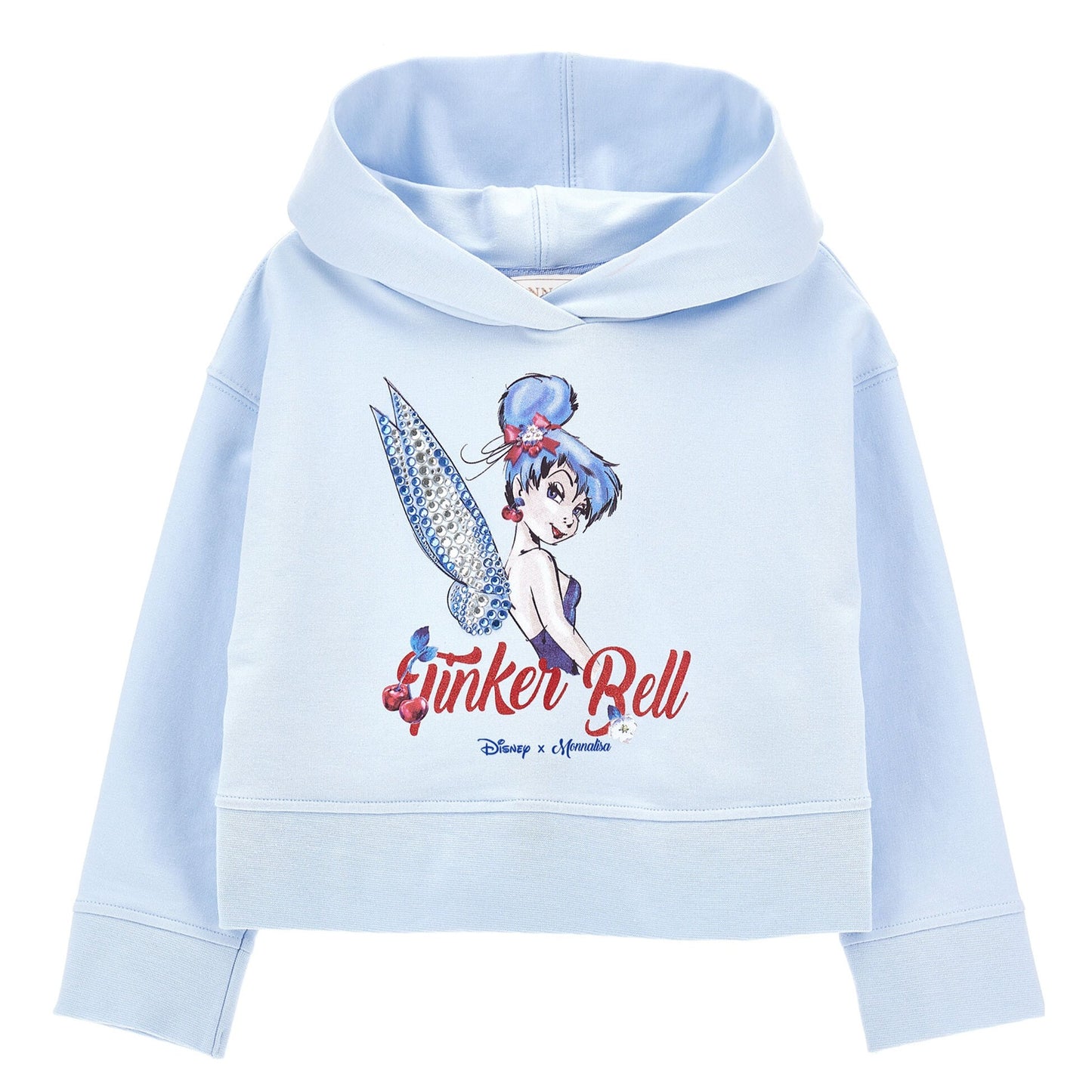 Monnalisa Girl's Blue Tinkerbell Sweatshirt