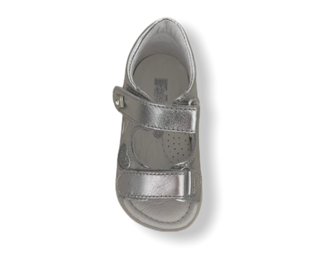 Falcotto Ostria Silver Heart Velcro Sandal