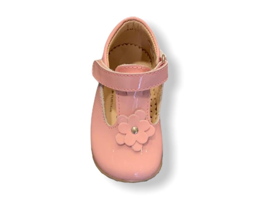 Petasil Fern Pink Patent T-Bar Shoe