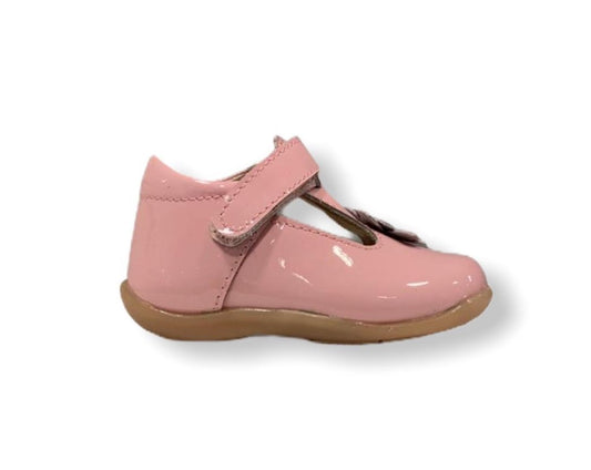 Petasil Fern Pink Patent T-Bar Shoe