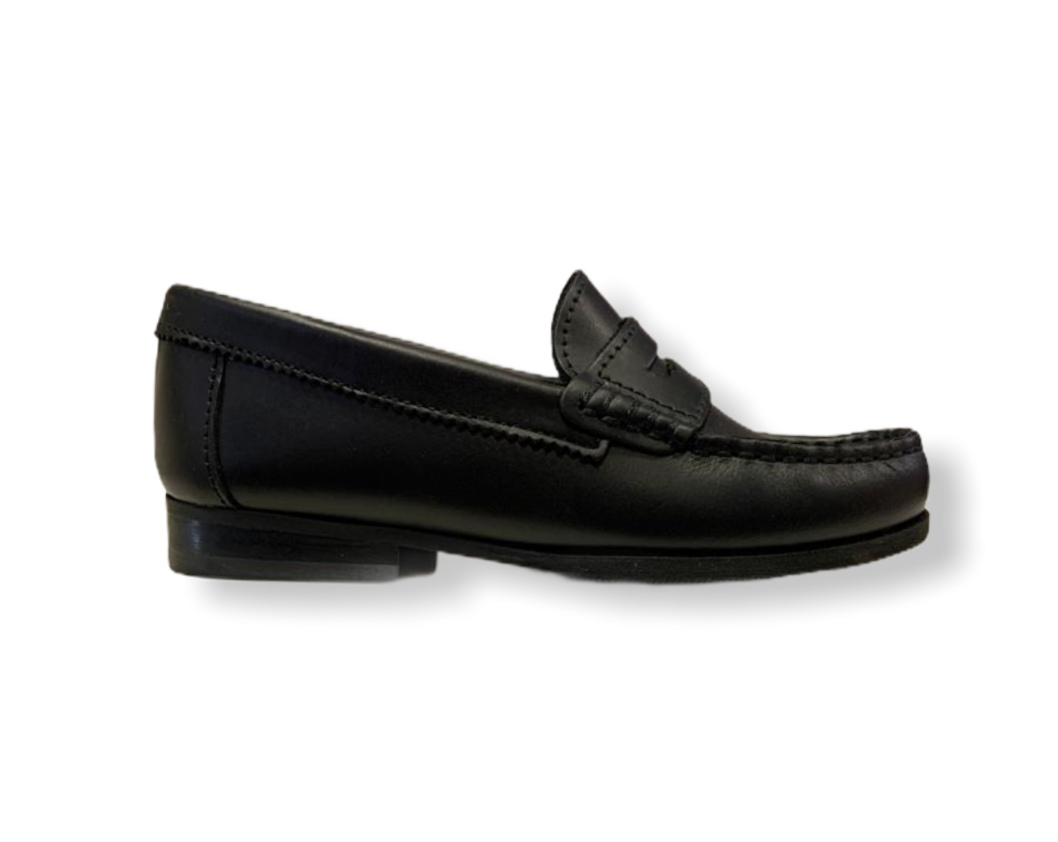 Petasil Hill Black Leather Loafer