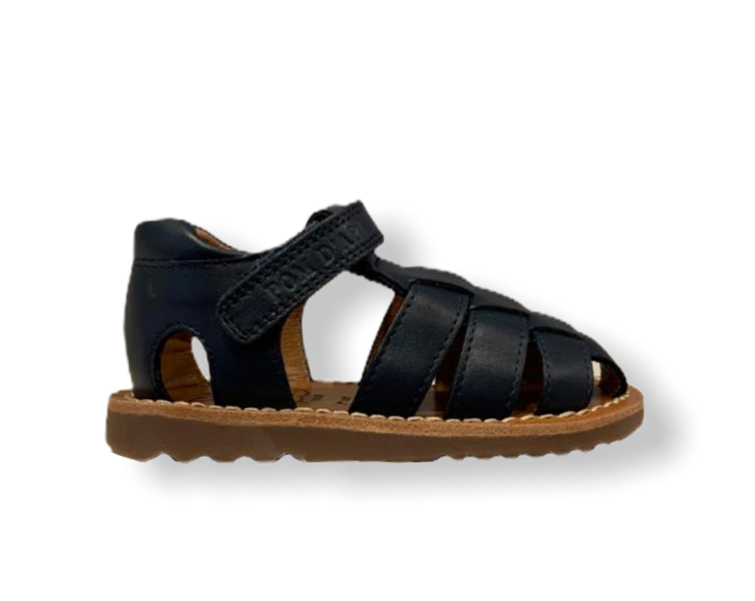 Pom D’api Waff Papy Marine Leather Sandal