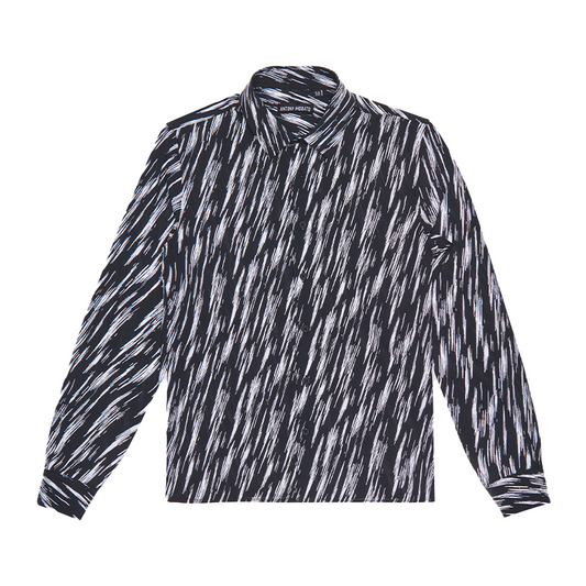 Antony Morato Boy's Black & White Unique Pattern Shirt