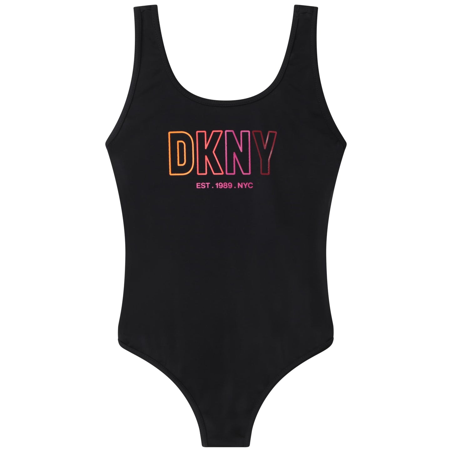 DKNY Girl's Black One-Piece Swimming Costume