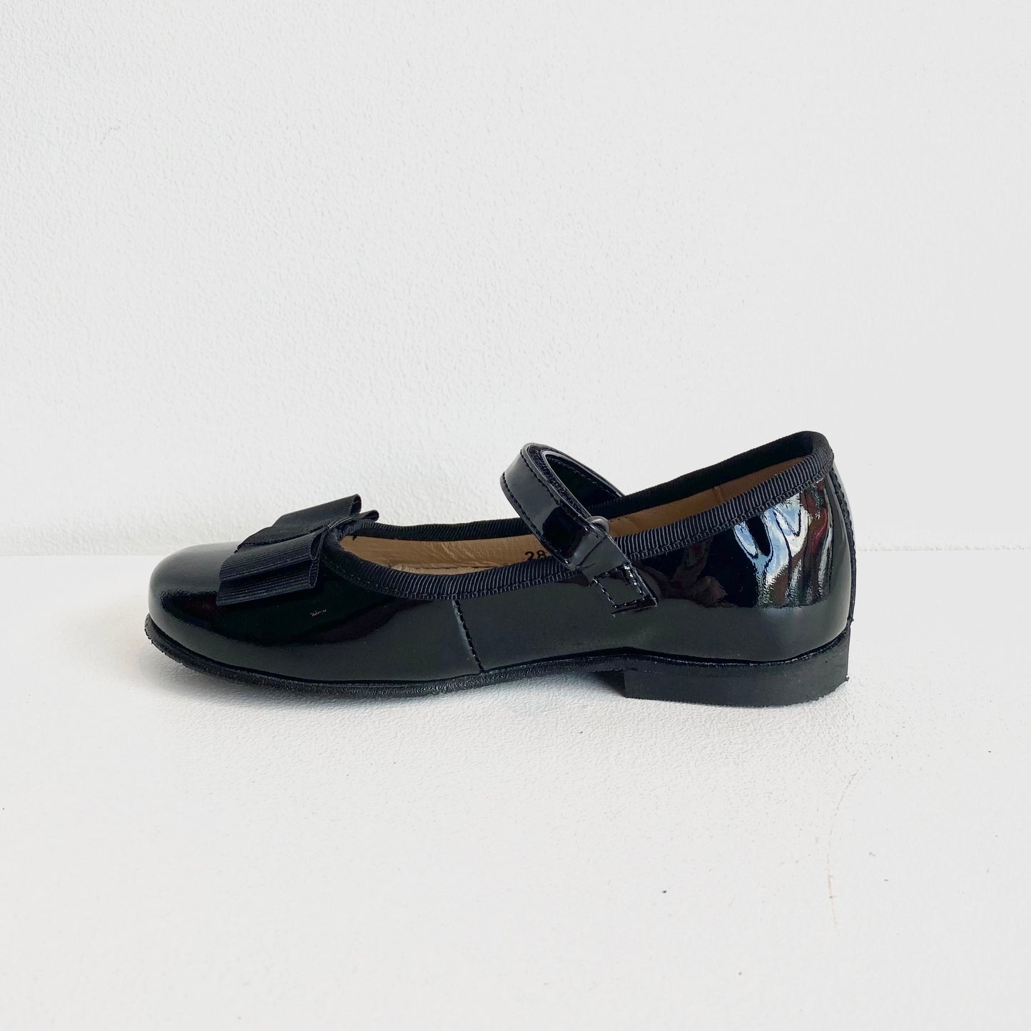 Petasil Girl's Black Patent Leather 'Matilde' School Shoes