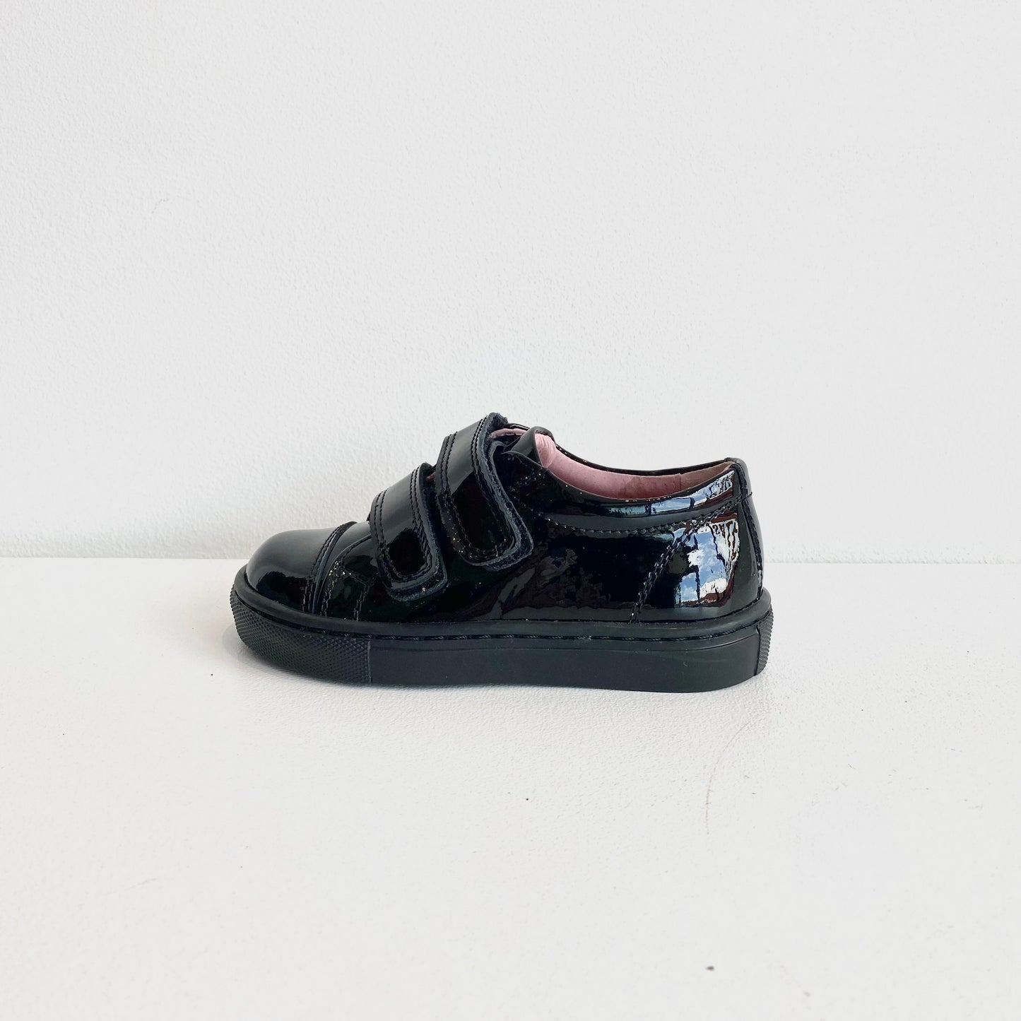 Petasil Girl's Black Patent Leather 'Palmira' School Shoes