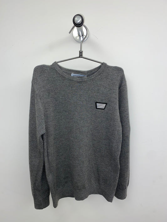 Antony Morato - Boy's Grey Round-neck Knitted Sweater