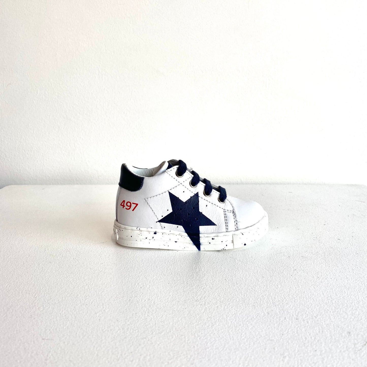 Falcotto Baby Boy's Navy & White Lace-Up Salazar Trainers