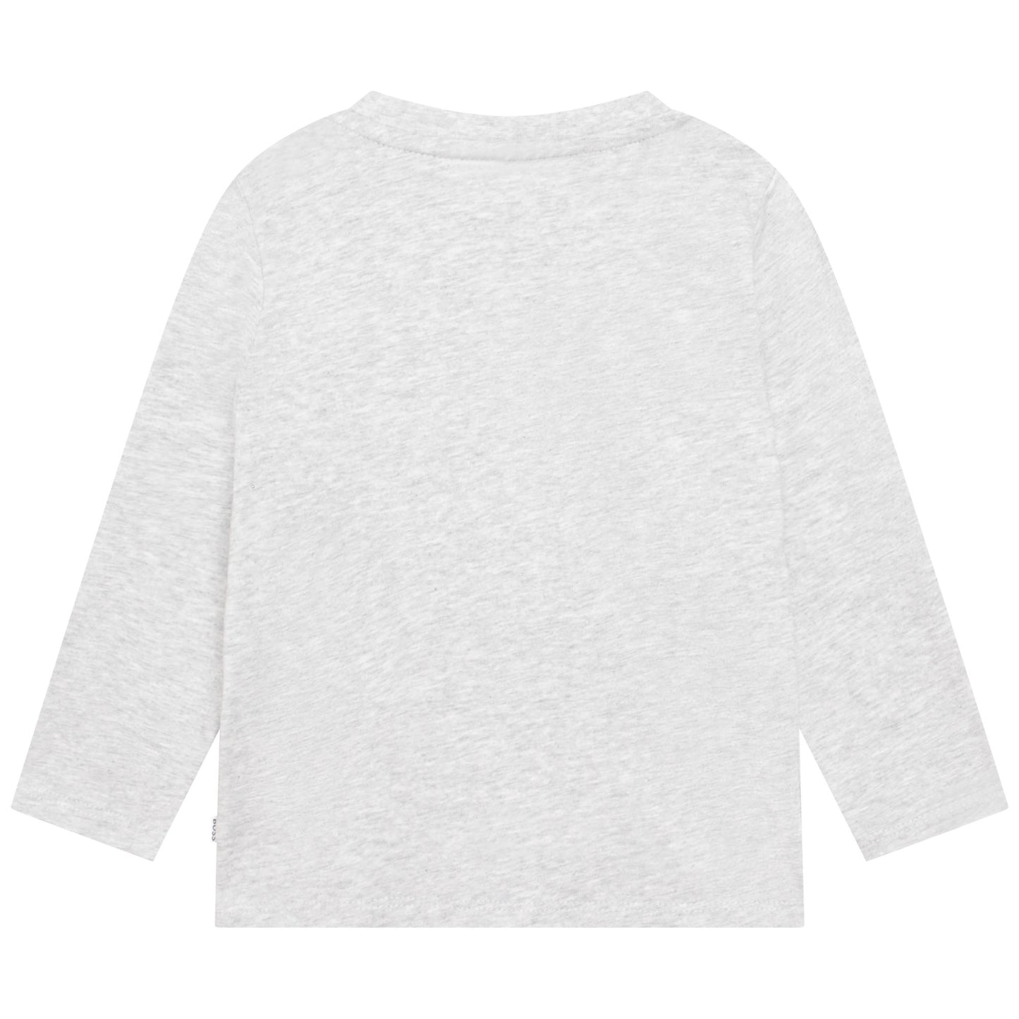 Hugo Boss Baby Boy's Chine Grey Long Sleeve Cotton T-Shirt