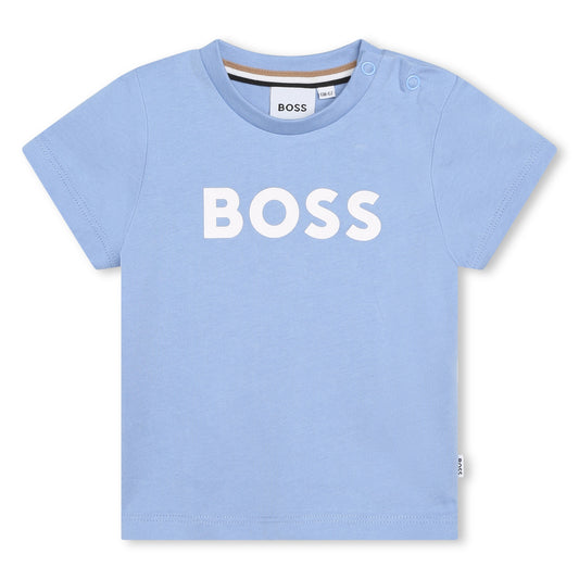 Hugo Boss Baby Boy's Pale Blue Logo T-Shirt