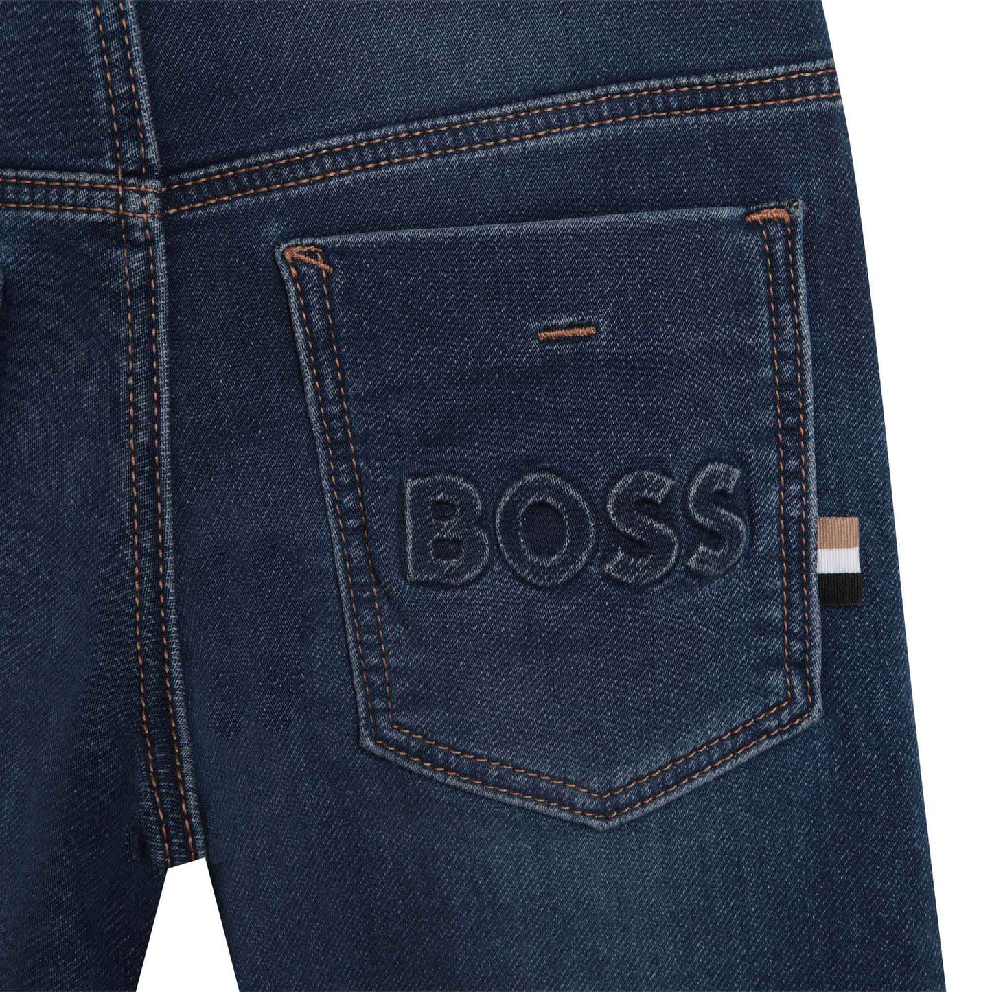 Hugo Boss Boy's Stone Pulverisation Denim Trousers