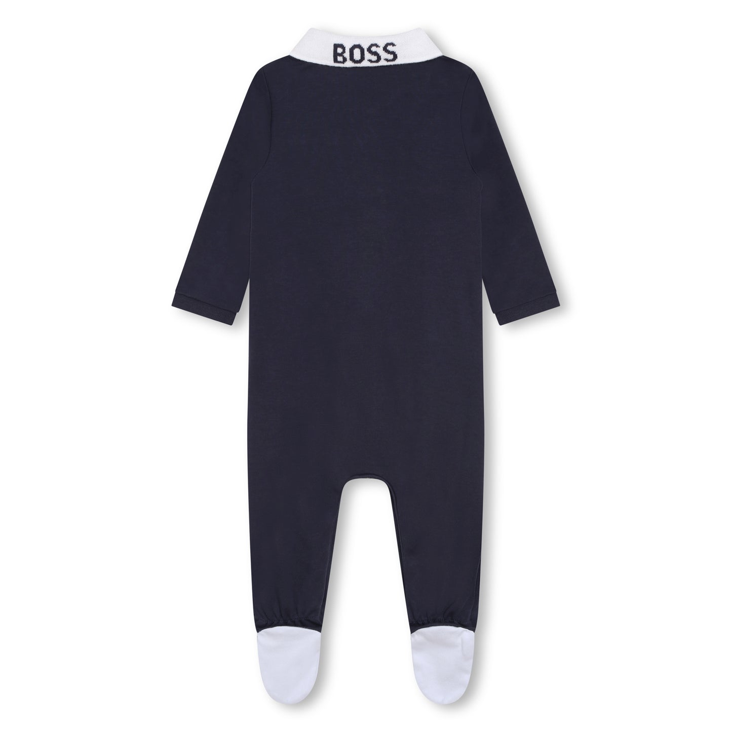 Hugo Boss Baby Boy's Navy Cotton Polo-Collar Pyjamas