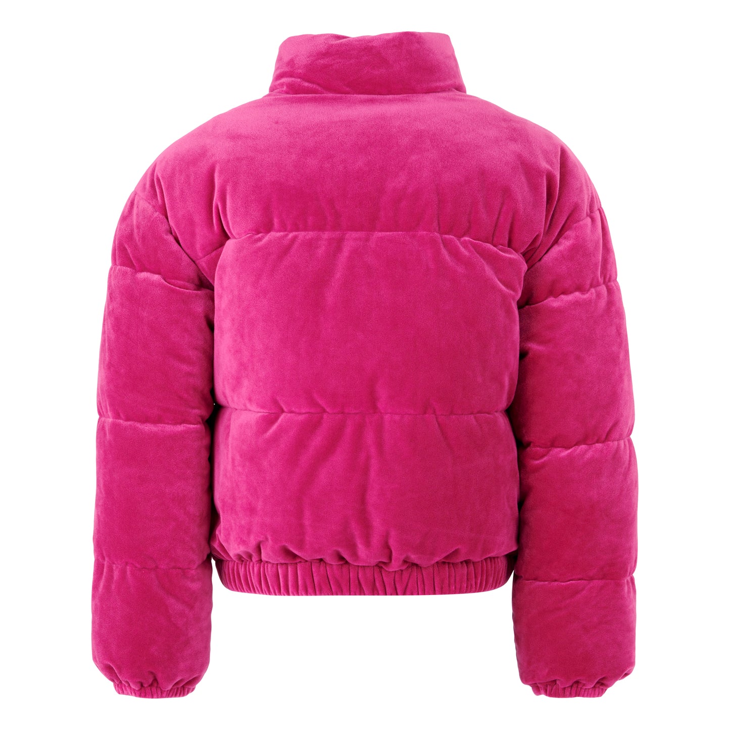 Juicy Couture Girl's Fuchsia Velour Padded Jacket