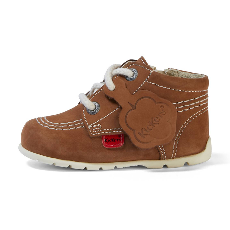 Kickers Baby Unisex Kick Hi Leather Tan