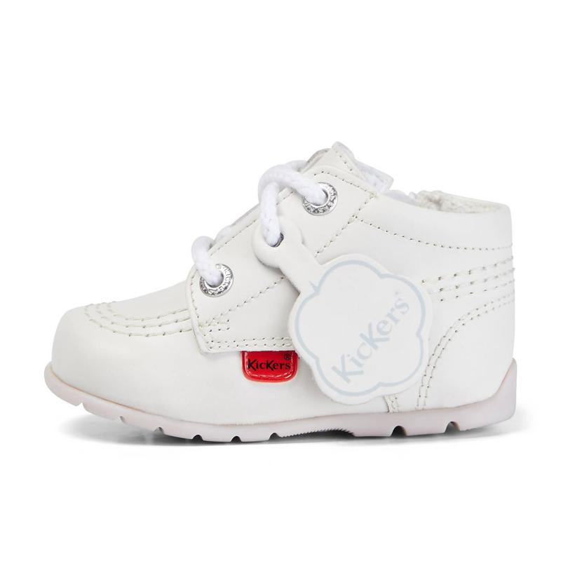 Kickers Baby Unisex Kick Hi Leather White