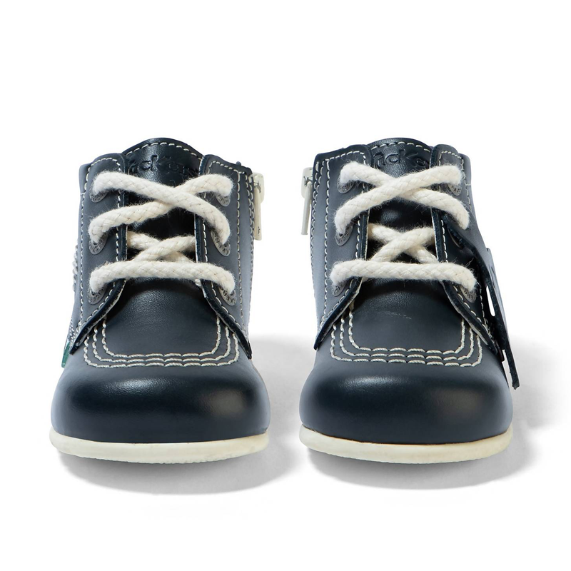 Kickers Baby Unisex Kick Hi Leather Navy