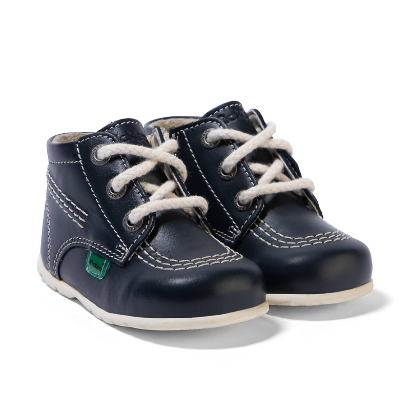 Kickers Baby Unisex Kick Hi Leather Navy