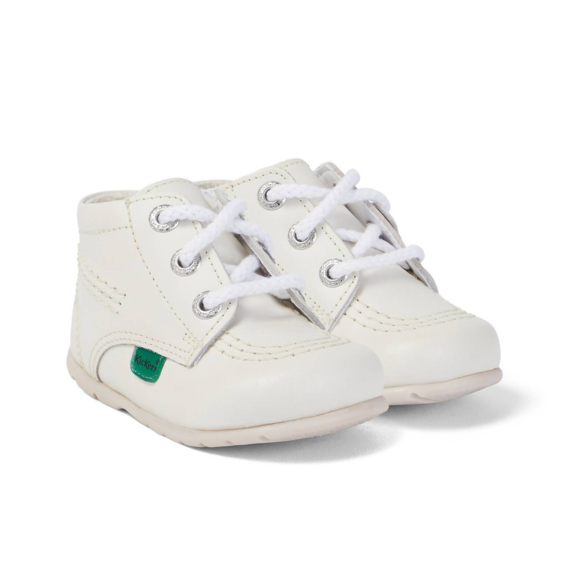 Kickers Baby Unisex Kick Hi Leather White