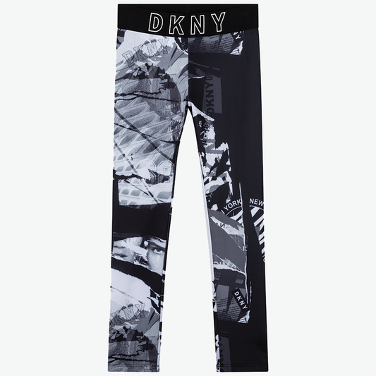 DKNY Pattern Knitted Fabric Leggings