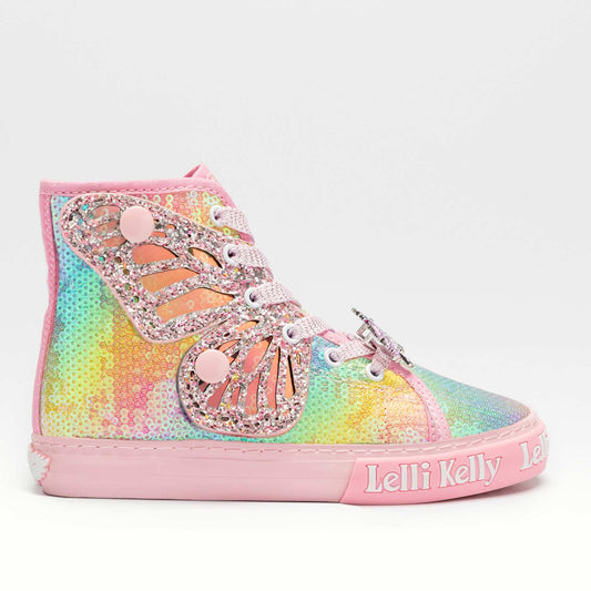 Lelli Kelly Unicorn Wings Multi Sequin Ankle Boot Limited Edition