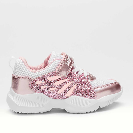 Lelli Kelly Pink and White Butterfly Callie Trainers
