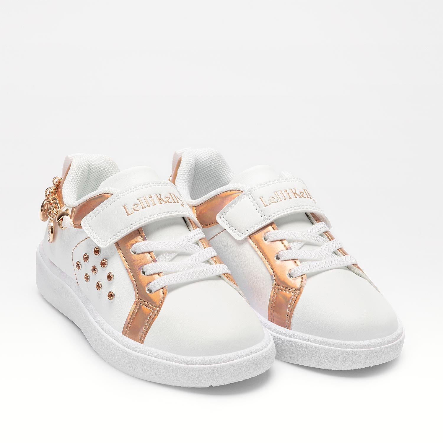 Girls on sale diamante trainers