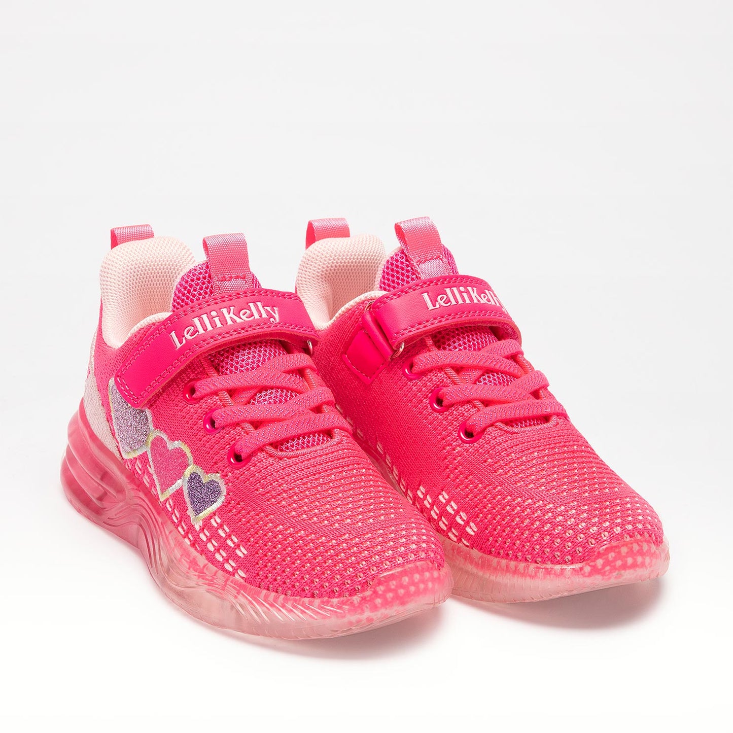 Lelli Kelly Girl's Fuchsia Marta Light Up Hearts Trainers