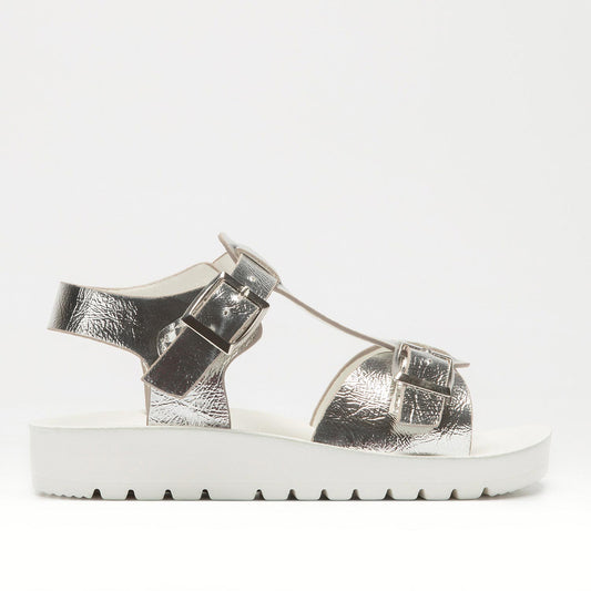 Lelli Kelly Girl's Silver Metallic Agata Sandals