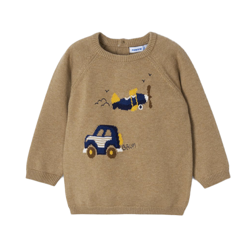 Mayoral Baby Boy's Camel Knitted Jumper