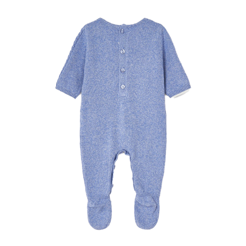 Mayoral Baby Boy's Ice Blue ECOFRIENDS Knitted Romper