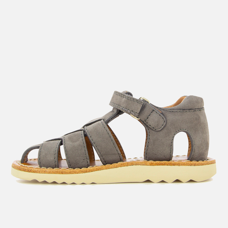 Pom D Api Boy's Grey Waff Papy Sandals