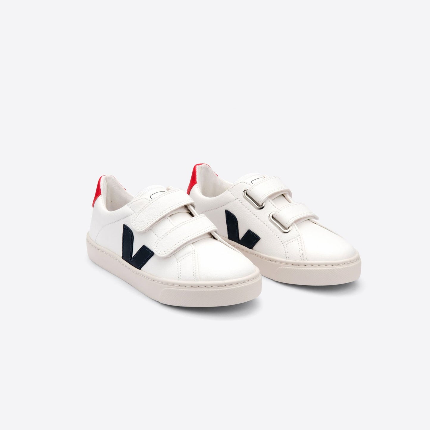 Veja Unisex White, Red & Blue Esplar Trainers