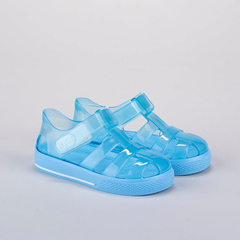 Igor Boy's Blue 'Star Brillo' Sandals