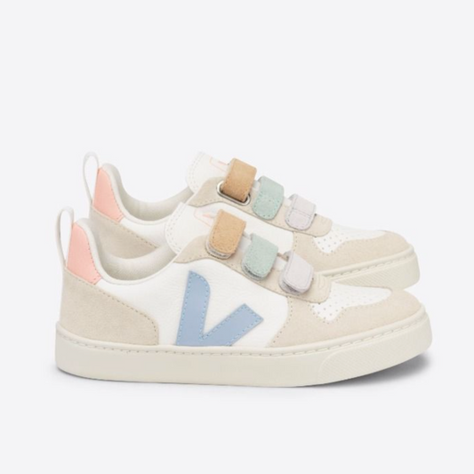 Veja Girl's V-10 Multico Velcro Trainers