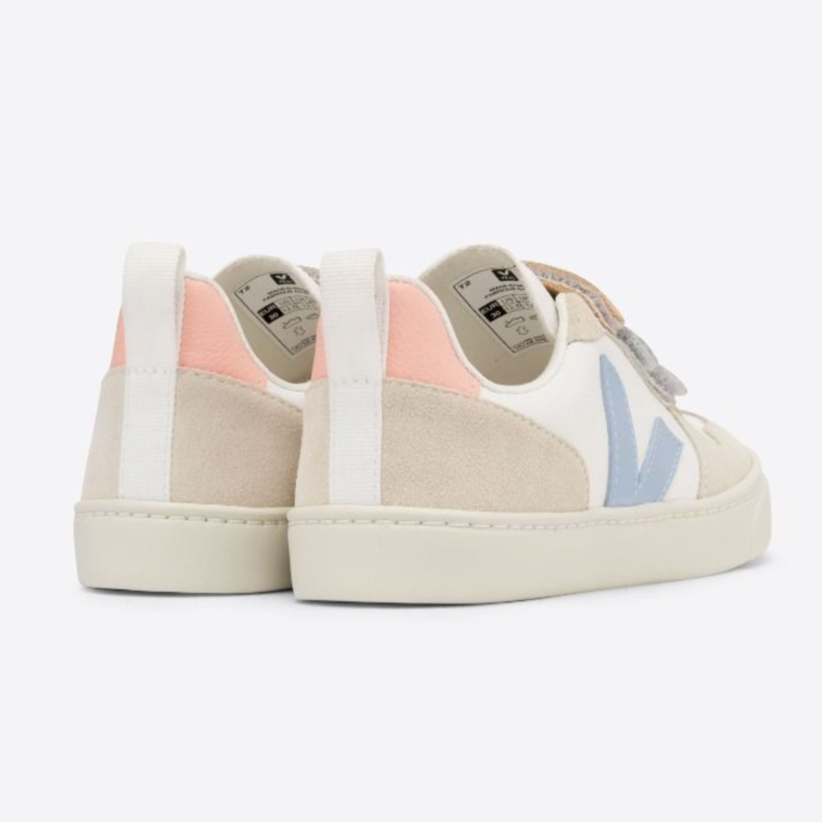 Veja Girl's V-10 Multico Velcro Trainers