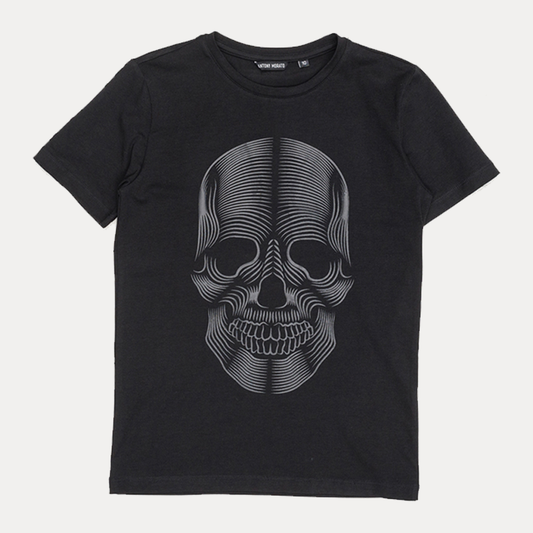 Antony Morato Boy's Black Skull Print T-Shirt