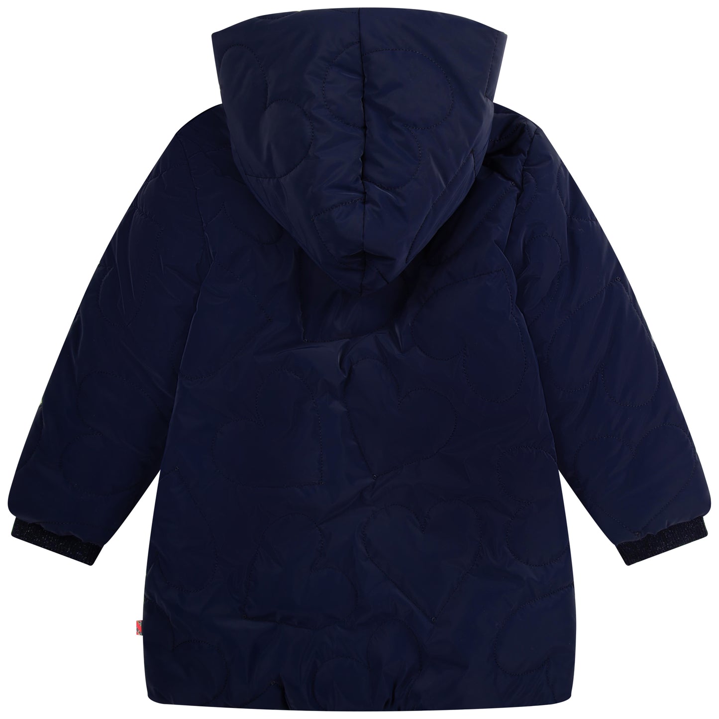 Billie Blush Girl's Navy Long Hooded Puffer Jacket