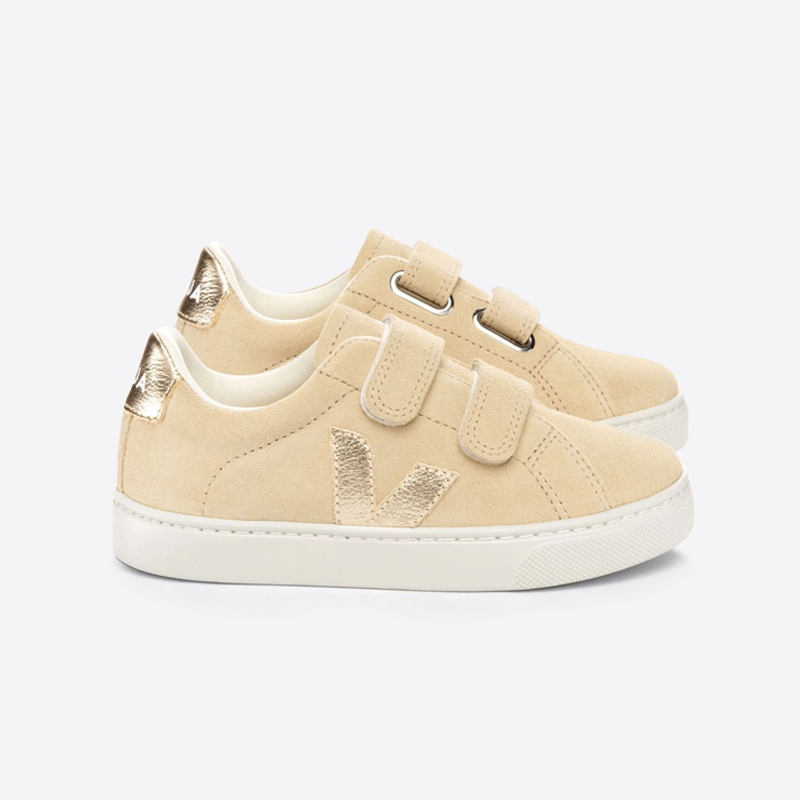 Veja Girl's Esplar Suede Almond Plantine Trainers