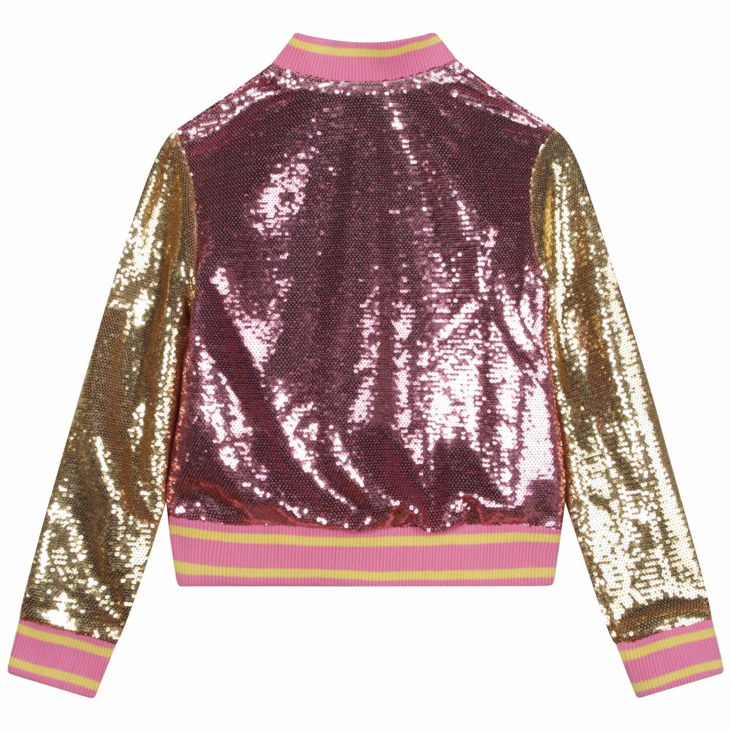 Marc Jacobs Girl's Apricot Press-Stud Sequinned Jacket