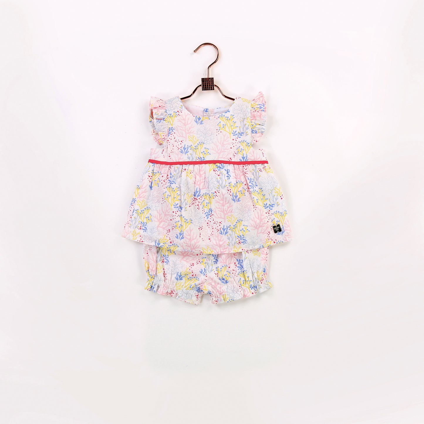Carrément Beau Baby Girl's Floral Blouse & Bloomer Set