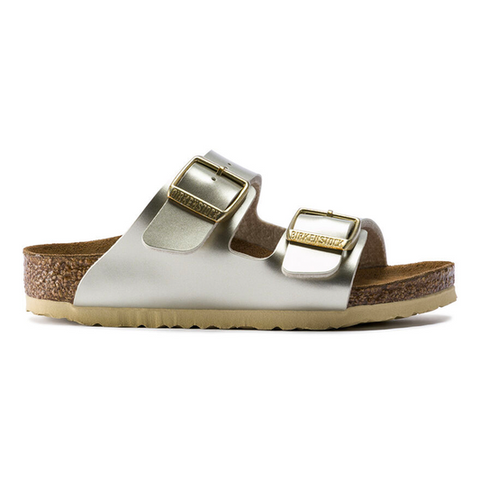 Birkenstock Girl's Metallic Gold Arizona Sandals